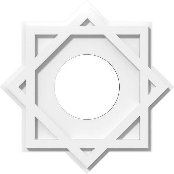 16"OD x 6"ID x 8 3/4"C x 1"P Axel Architectural Grade PVC Contemporary Ceiling Medallion