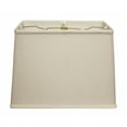 thumbnail image 1 of 16" Off White Throwback Rectangle Linen Lampshade, 1 of 5