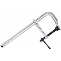 16" Opening Heavy Duty F-Clamps with Replaceable Swivel Pad, Bar Clamps for Welding Woodworking, 5-1/2" Throat Depth, 2660Lbs Clamping Force, Pack of 1, Silver