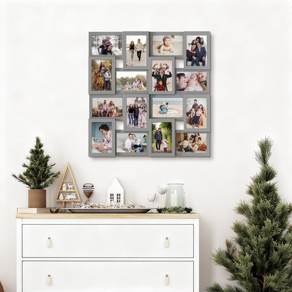 16 Opening Photo Frames Collage 4 x 6 Pictures,Memories Collage Picture Frame