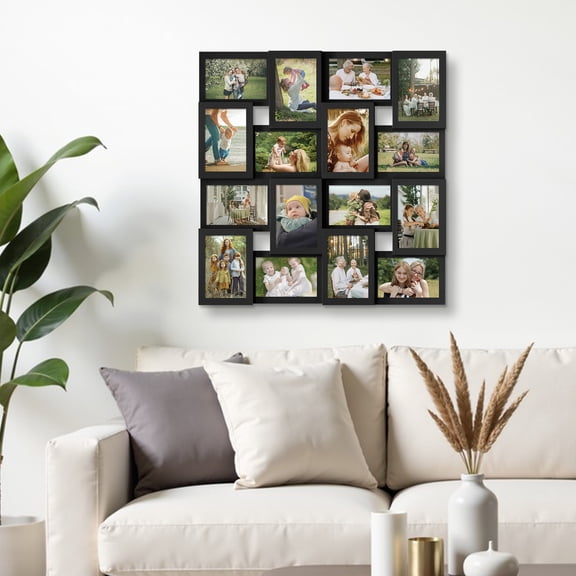 16 Opening Photo Frames Collage 4 x 6 Pictures,Memories Collage Picture Frame