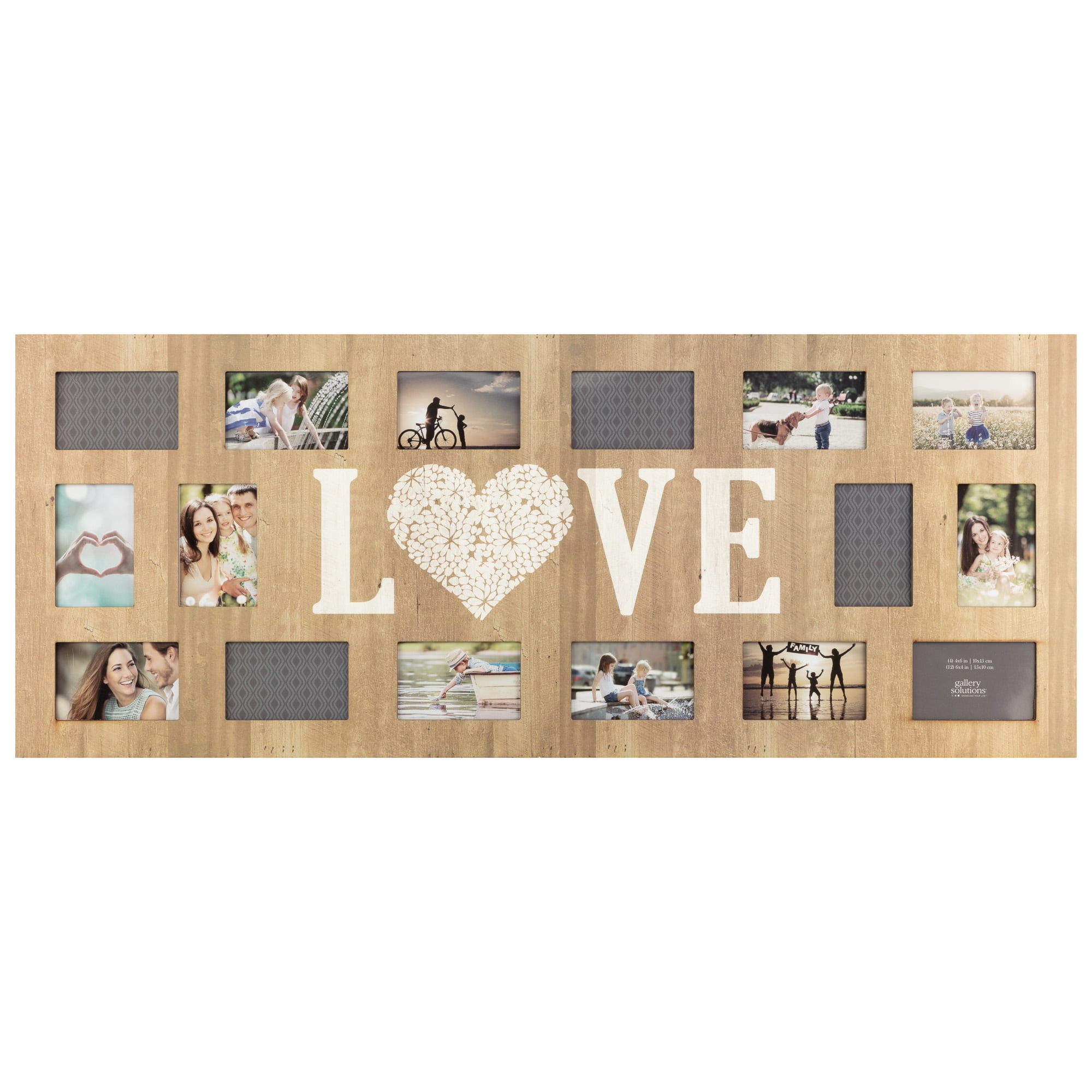 Barnwood Collage Picture Frame. 4 Hole 4x6 Multi Opening Frame. Rustic  Picture Frame.collage Photo Frame. Wood Picture Frame. 