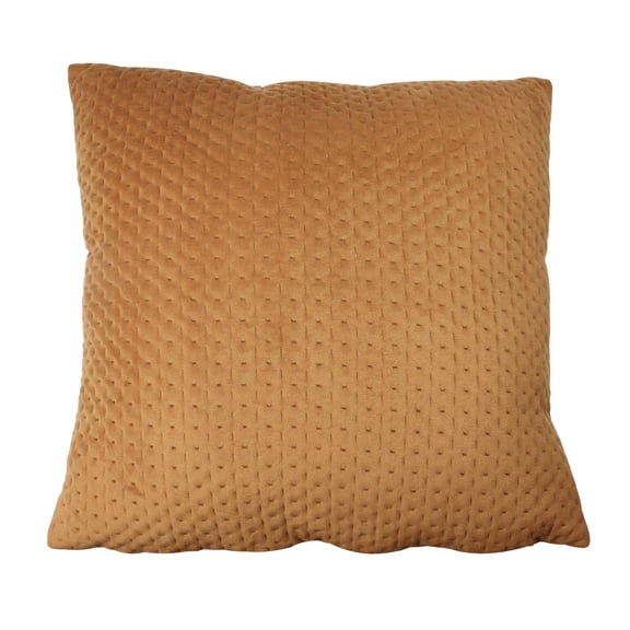Northlight 16" Square Textured Velvet Indoor Throw Pillow - Orange