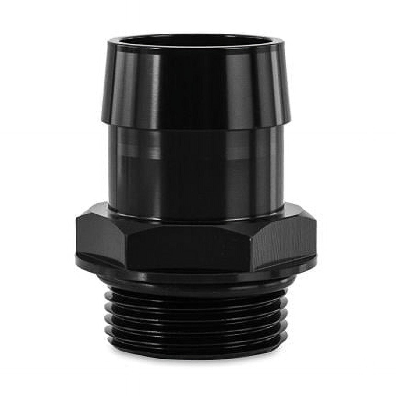 Straight Adapter Fitting: 1/4" NPT Male Pipe To 1/4" Hose Barb, Bare Aluminum (AN840-04-04A)