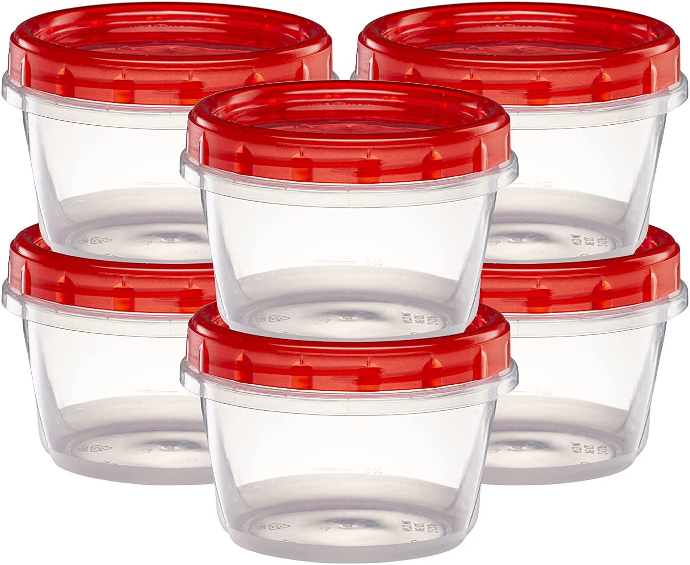 Tafura Twist Top Soup Storage Containers with Lids [16 Oz - 10