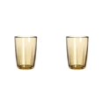thumbnail image 1 of 16-Ounce Water Cup Set, 2 Pcs Transparent Brown Tumblers Acrylic Drinking Glasses, Reusable Drinking Cups, Stackable, BPA-Free, Shatter Proof, Dishwasher Safe, 1 of 7