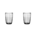 thumbnail image 1 of 16-Ounce Water Cup Set, 2 Pcs Transparent Grey Tumblers Acrylic Drinking Glasses, Reusable Drinking Cups, Stackable, BPA-Free, Shatter Proof, Dishwasher Safe, 1 of 7