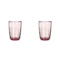 thumbnail image 1 of 16-Ounce Water Cup Set, 2 Pcs Transparent Pink Tumblers Acrylic Drinking Glasses, Reusable Drinking Cups, Stackable, BPA-Free, Shatter Proof, Dishwasher Safe, 1 of 7