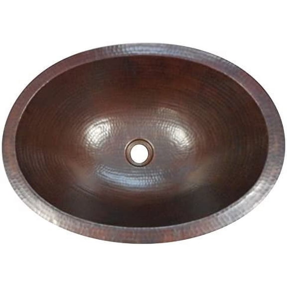 16" Oval Mexican Copper Sink Drop-In OR Under-Mount by SimplyCopper