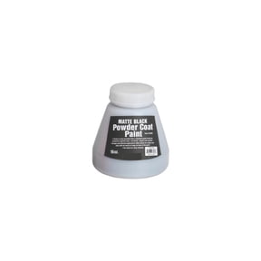 Powder Coat Black Automotive Body Paint, Matte, 16 oz