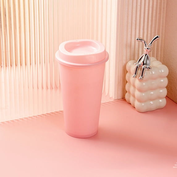 16 Oz Reusable Coffee Cups with Lids, To Go Travel Cups, Hot Or Cold Drinks, Dishwasher and Microwave Safe