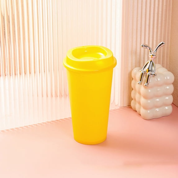 16 Oz Reusable Coffee Cups with Lids, To Go Travel Cups, Hot Or Cold Drinks, Dishwasher and Microwave Safe