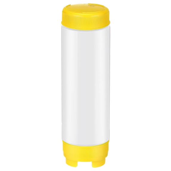 16 Oz Squeeze Bottle Condiment Dispenser Inverted Leak Resistant Plastic Sauce Bottle Large Valve Refillable 1PCS Red/Yellow/White