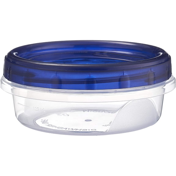 [16 PACK] 8oz Twist Top Storage Containers - Airtight Plastic Food Storage Canisters with Twist & Seal Lids, Leak-Proof - Meal Prep, To Go, Reusable, Stackable, BPA-Free Snack Containers (8 Ounce)