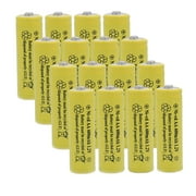 16 PACKSolar Light Batteries AA NiCd AA 600mAh 1.2V Rechargeable for Garden Lights Remotes Mice