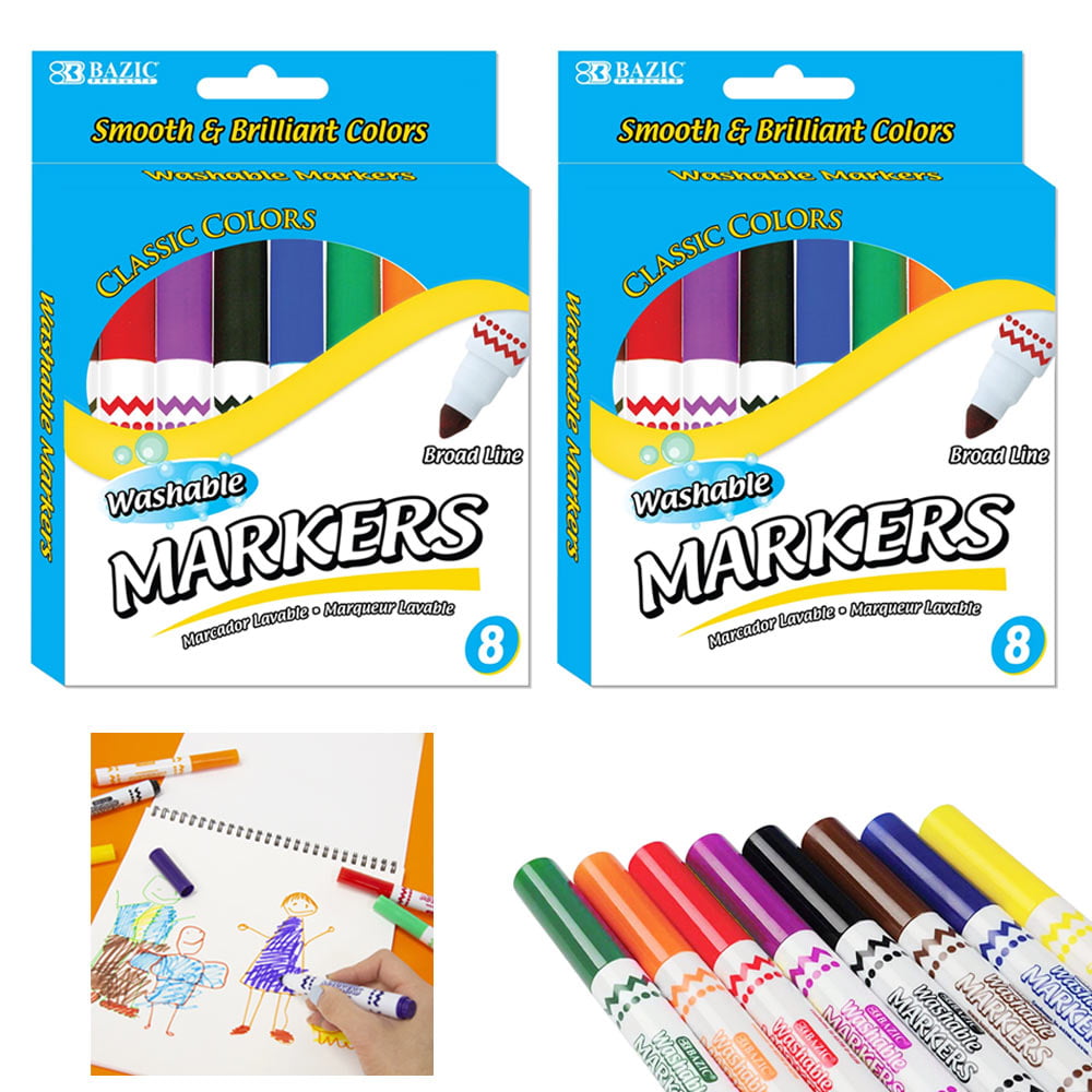  KIDDYCOLOR 36 Colors Washable Marker Set for Kids