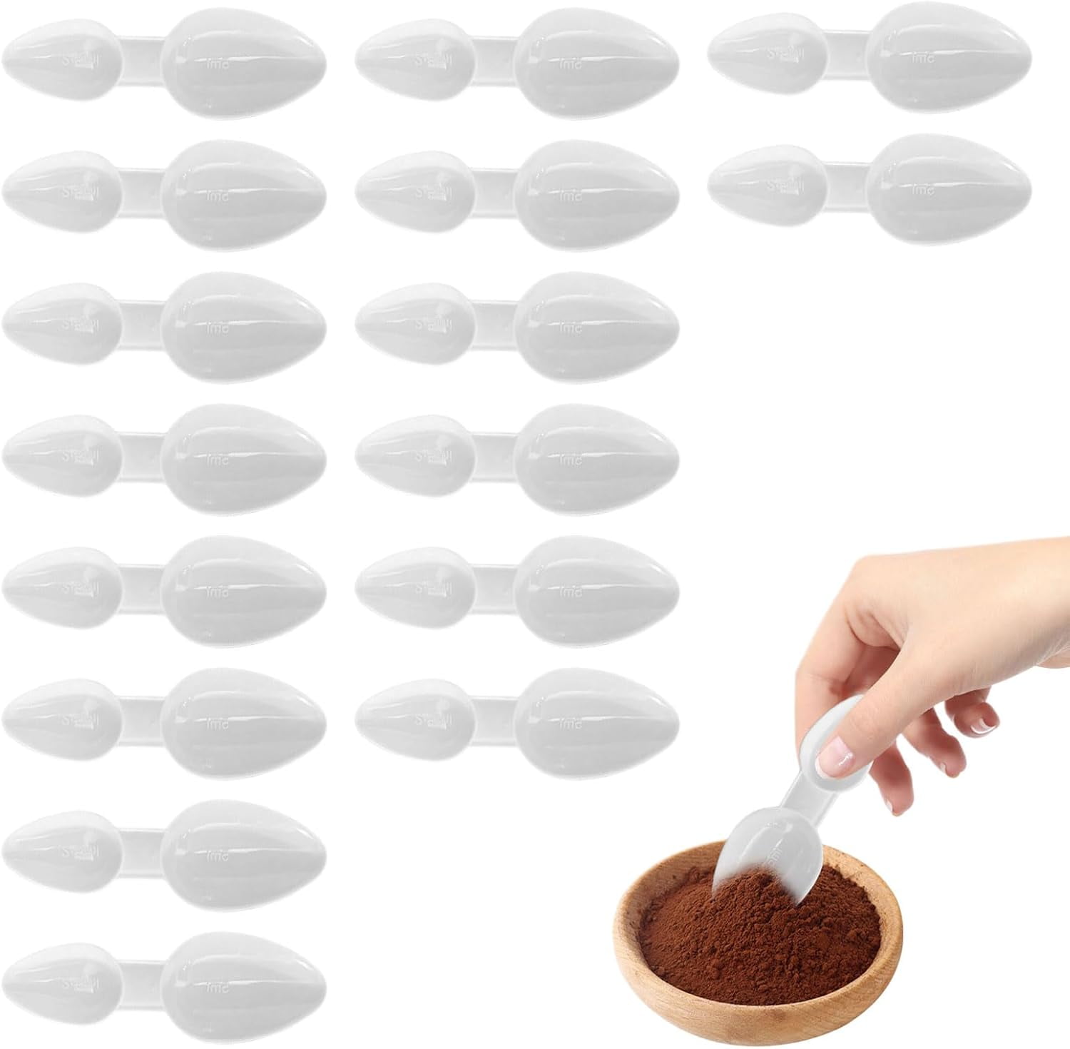 16 PCS 2.5/5ml Double Sided Spoon,Measuring Spoons,5 ml Medicine Spoons ...