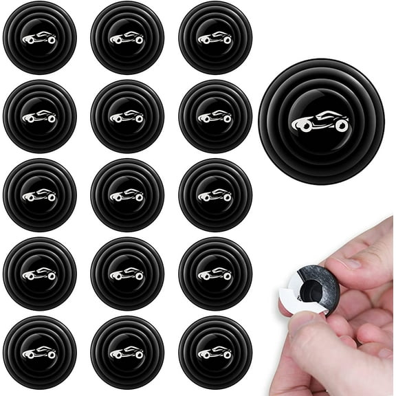 16 PCS Car Door Shock Absorber, Universal Car Door Protection Sticker, PVC Car Door Side Shock Absorbing Protection Stickers