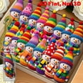thumbnail image 1 of 16 PCS Colorful Christmas Snowman Christmas Tree Decorations 2D Flat Festive Cartoon Snowmen Hanging Ornaments for Home and Garden Christmas Trees Winter Snowman Christmas Decor Xmas Party Supplies, 1 of 7