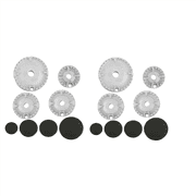 16 PCS Cooker Hat Set Oven Gas Hob Burner Crown Flame Cap Replacement Kit Fits Most Stove Burners Head