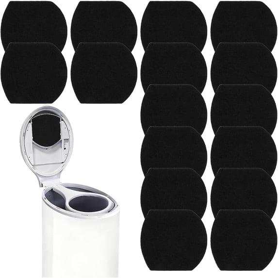 16 PCS Diaper Pail Deodorizer Refills for Ubbi Diaper Pail, Activated Charcoal Odor Absorbing Filters, Strong Odor Eliminating, Precise fit, Keep Nursery Long-Lasting