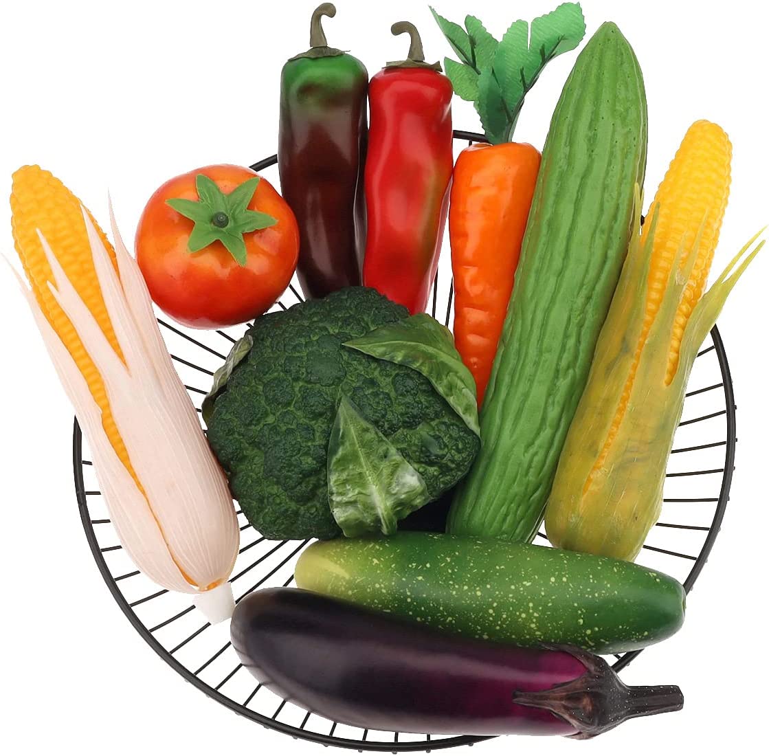 16 PCS Fake Realistic Plastic Vegetable Artificial Lifelike Fruit Model 16 PCS Fake Realistic Plastic Vegetable Artificial Lifelike Fruit Model