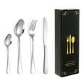 16 PCS Flatware Set Stainless Steel Flatware Set,Mirror Polished