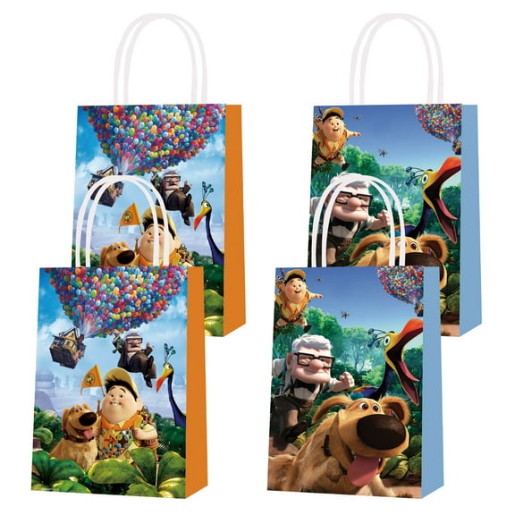 16 PCS For Up Theme Birthday Party Bags,Birthday Party Decorations Party Favor Bags, With Favor Bags Handles Candy Gift Bags for Birthday Party