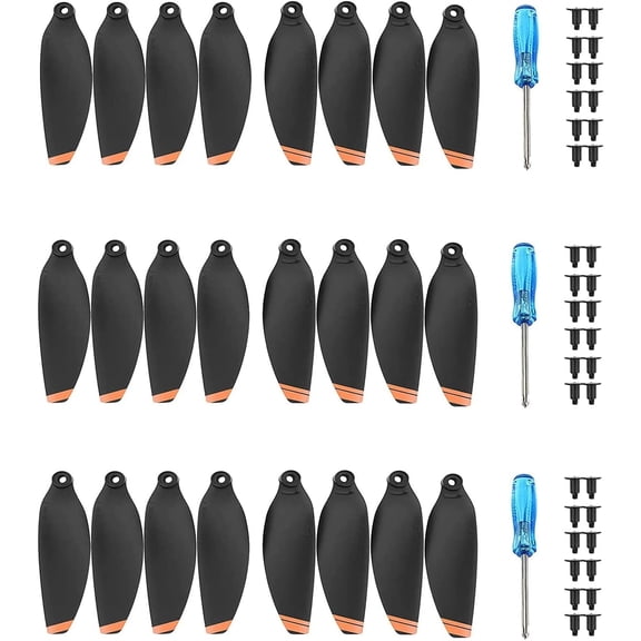 (16 PCS) Mavic Mini 2 Propellers Compatible with DJI Mini 2 Drone Replacement Low-Noise and Quick-Release Blades Props AccesPropellerssories (Orange)