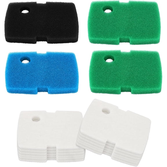 16 PCS Replacement Canister Filter Pad Compatible with Pennplax Cascade 1200/1500 CCF4UL/CCF5UL, Aquarium Sponge Media Parts Canister Filter Floss Pads for Fish Tank