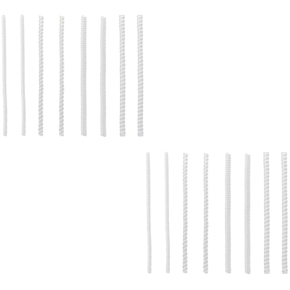 Milisten 16Pack Spiral Transparent Plastic Spring Ring Adjuster for Swelling Management and Comfort