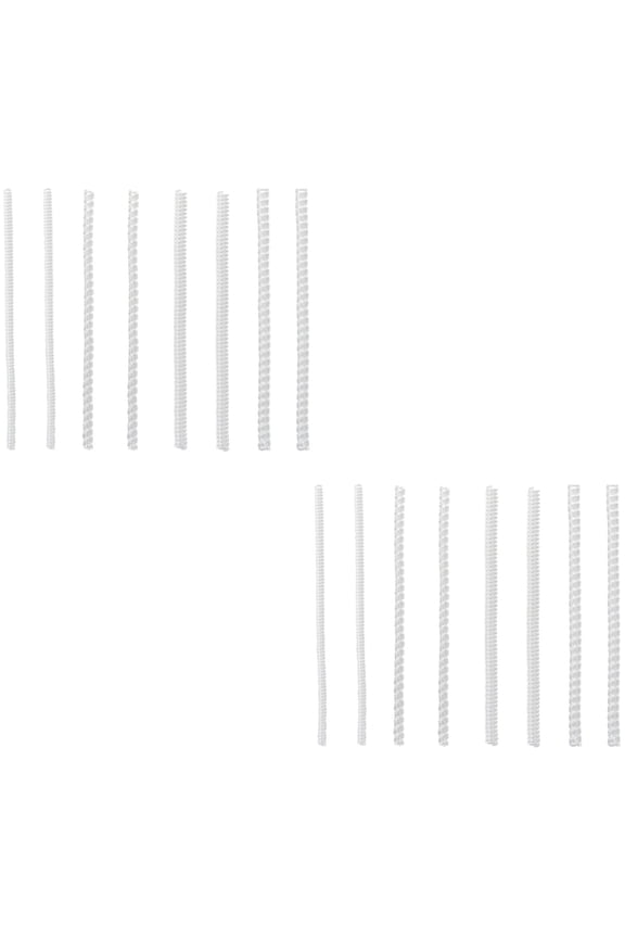 16Pack Spiral Transparent Plastic Spring Ring Adjuster for Swelling Management and Comfort