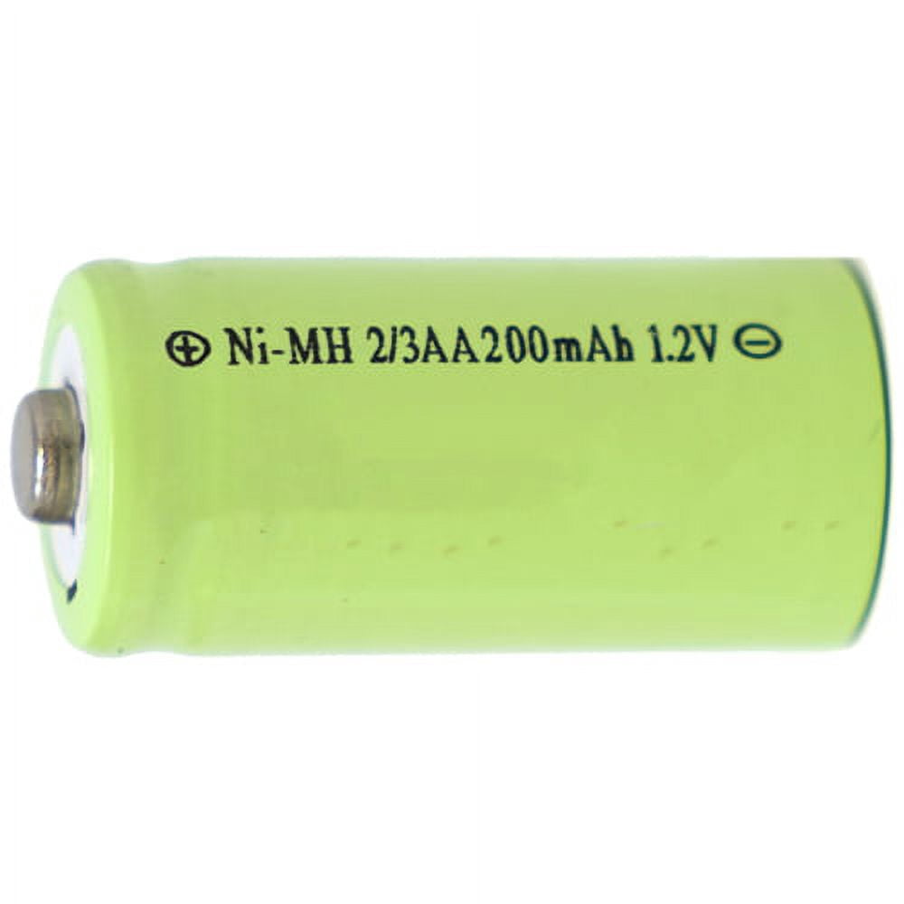 16-Pack 2/3 AA NiMH Button Top Battery (200 mAh)