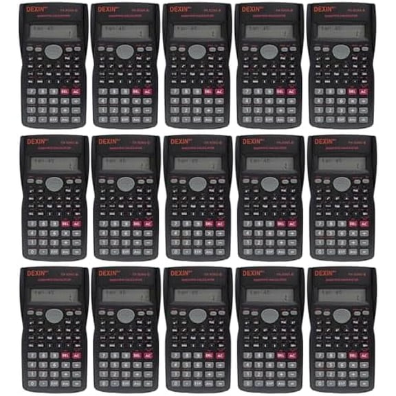 16 Pack 2 Line Engineering Scientific Calculator, Basic Construction Multi-Function Large Display Pocket Calculators Ideal for Office School Teacher Student Finance Math Chemistry Bussiness$$Office