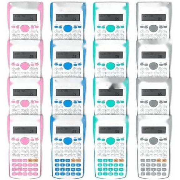 16 Pack 2 Line Engineering Scientific Calculators Bulk Calculator Pack Classroom Scientific Calculator Pack Calculator Set Scientific Bulk for Office School$$Office