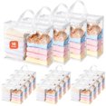 thumbnail image 1 of 16-Pack 22L Clear Zippered Storage Bags for Clothes Vacuum Storage Bags for Blankets Comforters Bedding Linens Closet Organizer Bags with Handles White, 1 of 7
