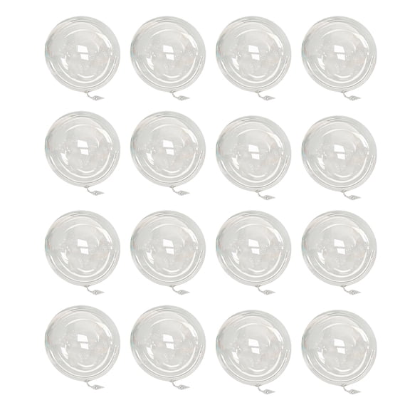 16 Pack 36 Inch Clear Bubble Balloons with Transparent Design, for Birthday Party Decorations and Wedding Party Decorations
