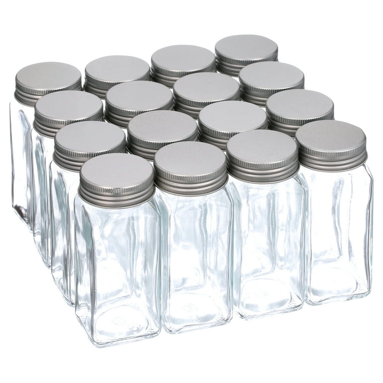 https://i5.walmartimages.com/seo/16-Pack-4-oz-Glass-Spice-Salts-Jars-Bottles-Clear-Square-Seasoning-With-Aluminum-Silver-Metal-Caps-Pour-Sift-Shaker-Lid-1-Pen-40-Black-Labels-Foldabl_97584da4-ee4f-44dc-bcf4-b38124163d97.ca9f59afaa5c6b310383b1ebbfad9f2c.jpeg?odnHeight=768&odnWidth=768&odnBg=FFFFFF