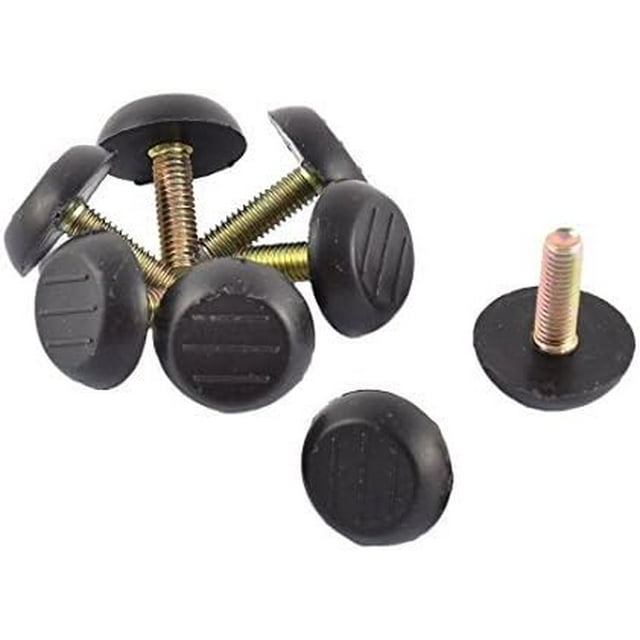 16Pack Adjustable M6 x 18mm Furniture Leveling Foot for Desks & Tables