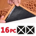 thumbnail image 1 of (16 Pack) Area Rug Gripper Pad Non Slip Anti Curling Carpet Mat Gripper Self- Adhesive Reusable Washable Renewable, 1 of 8