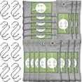 thumbnail image 1 of 16 Pack Bamboo Charcoal Air Purifying Bag, Activated Charcoal Bags Odor Absorber, Moisture Absorber, Natural Car Air Freshener, Shoe Deodorizer, Odor Eliminators For Home, Pet, Closet (16x50g), 1 of 9