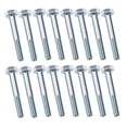 thumbnail image 1 of 16-Pack Caster Wheel Bolts,5/16"-18x2-19/50, Carbon Steel Galvanized, hex Head Screw, Replacement Hardware for Handcarts, Dollies and Utility Carts., 1 of 4