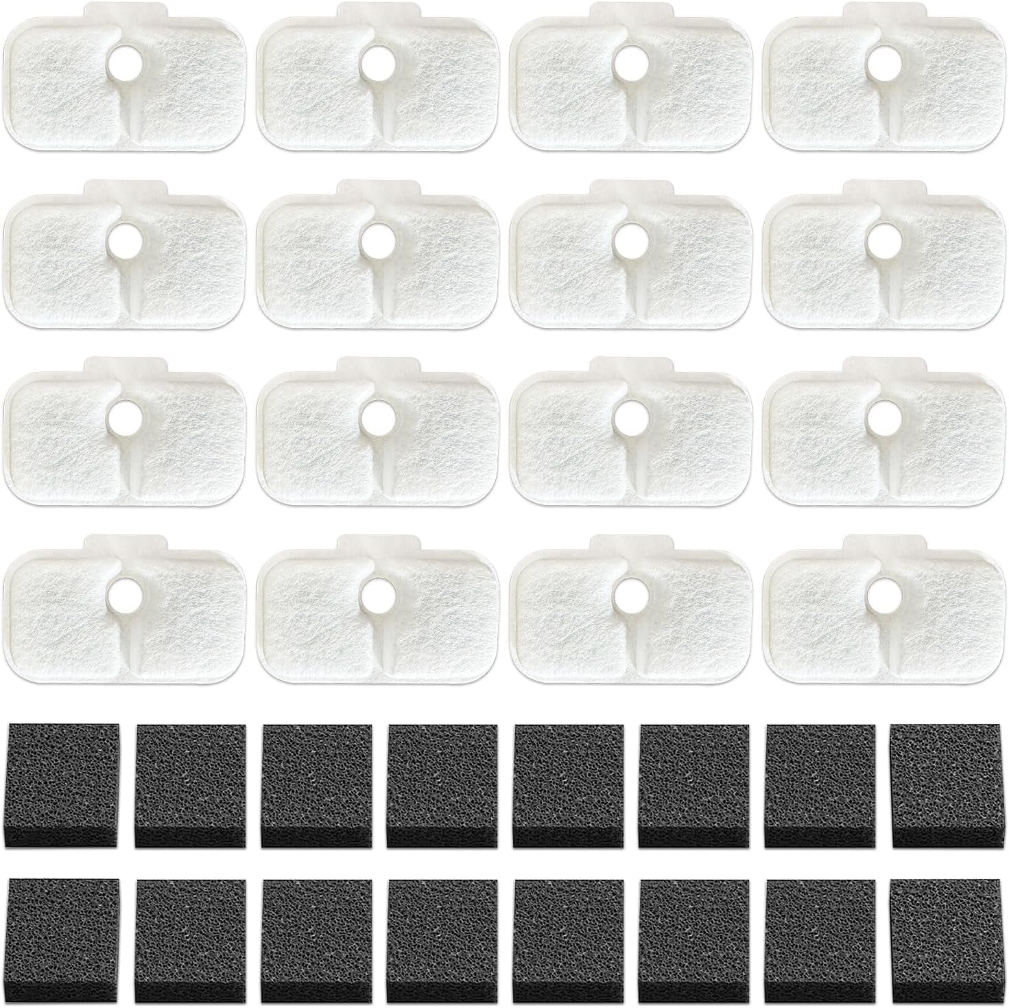 16 pack Cat Water Fountain Filter Replacement for  - Pre-Filter Sponges Compatible with PLWF105, PLWF115, PLWF005