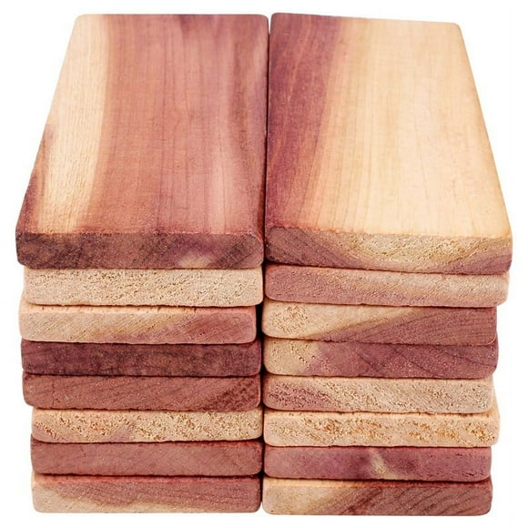 16 Pack Cedar Blocks for Closet,Red Cedar Blocks for Storage, Aromatic Cedar Blocks for Closet and Drawer