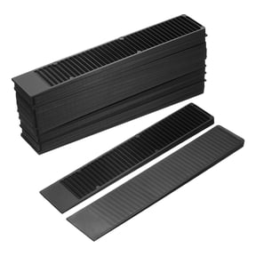 16 Pack Composite Shims and Leveling Wedges, 7.87-in Black Plastic Shims, Firm and Non-Slip