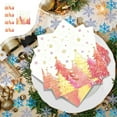 thumbnail image 1 of 16-Pack Disposable Christmas Paper Plates Set Snowflake Tree Pattern Party Tableware for Holiday Gathering Dinnerware Pink Gold Festive Supplies(Pink-D), 1 of 6