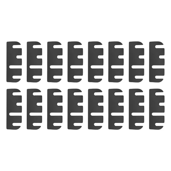 16 Pack Door Hinge Shims, 4" x 1.5" PVC Door Hinge Spacer Filler Plate Adjustable Repair Kit Filling Gaps in Doors Kitchen Cabinets, 0.04" Thick
