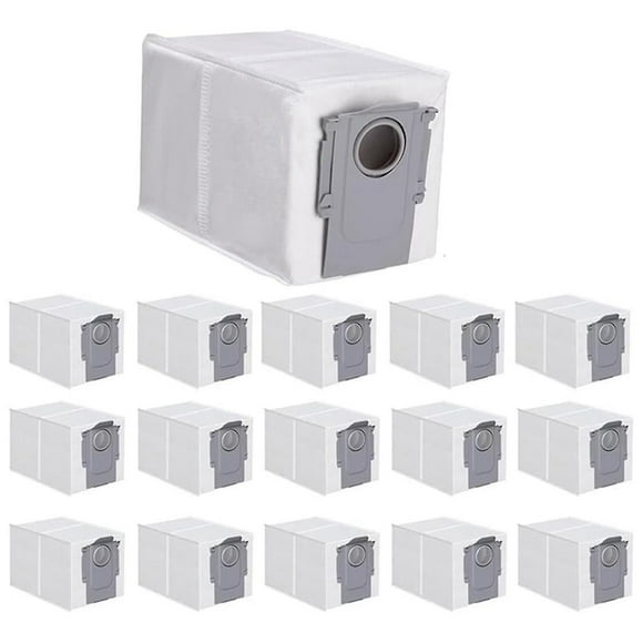 16 Pack Dust Bags for Q Robot, Qrevo MaxV, S8 Max Ultra, S8 MaxV Ultra Robot Vacuum Bags Replacemen