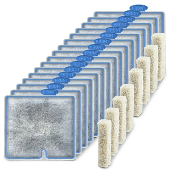 Driamor Ultra-Activated Zeolite Aquarium Filtration Ammonia Reducer Filter Pads, 16 Pack
