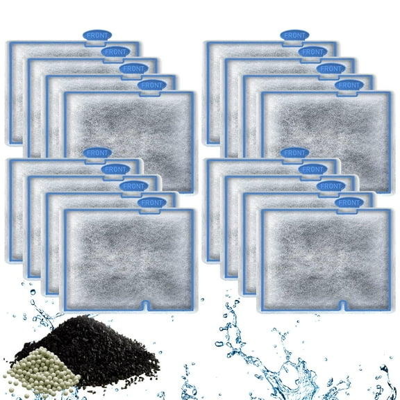 Driamor Zeolite Filter Cartridge for Aqueon Filters, Small Aquarium Replacement, QuietFlow E & Minibow, 16 Pack